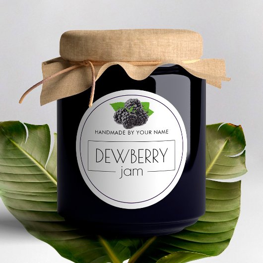 Aufkleber für das kleine Produkt Dewberry Jam