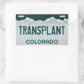 Aufkleber für das künstlerische Nummernschild Colo (Tasche)