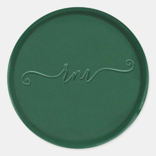 Aufkleber für das kurvenförmige Monogram, Forest G