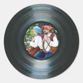 Aufkleber für das Label "Black Vinyl Music Record" (Vorderseite)