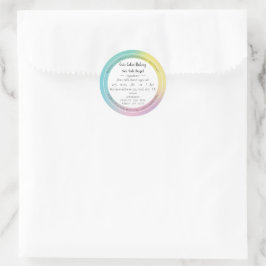 Aufkleber für das Lebensmittelrecht der Holographi