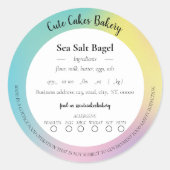 Aufkleber für das Lebensmittelrecht der Holographi (Vorderseite)