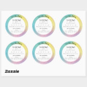 Aufkleber für das Lebensmittelrecht der Holographi (Blatt)