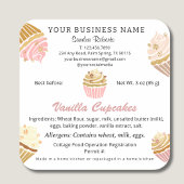 Aufkleber für das Lebensmittelrecht der kalifornis