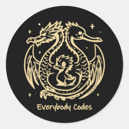 Aufkleber für das Lied von Enten und Drachen