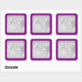 Aufkleber für das lila Foto (Blatt)