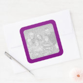 Aufkleber für das lila Foto (Umschlag)