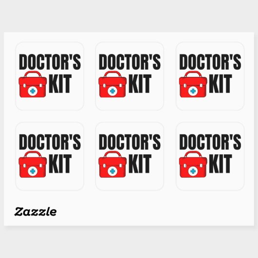 Aufkleber für das medizinische Kit (Blatt)