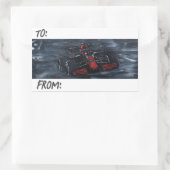 Aufkleber für das Motorsportlabel (Tasche)