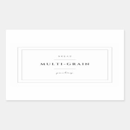 Aufkleber für das Multigrain-Lebensmittel-Etikett
