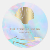 Aufkleber für das Muschellogo (Vorderseite)