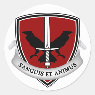 Aufkleber für das nächtliche Wappen