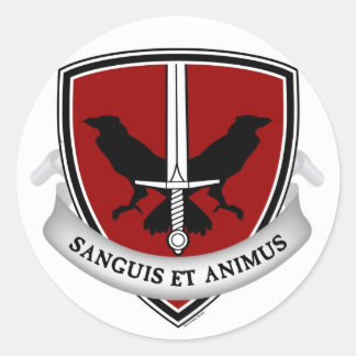 Aufkleber für das nächtliche Wappen