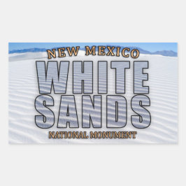 Aufkleber für das Nationaldenkmal "White Sands"