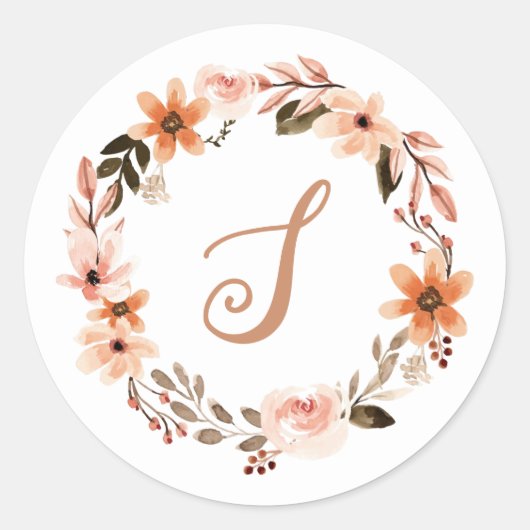 Aufkleber für das Orangefarbene Monogramm (Vorderseite)