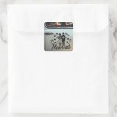 Aufkleber für das Paar "Just Married" (Tasche)