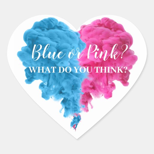 Aufkleber für das Party rauchgefühlter Geschlechte (Vorderseite)