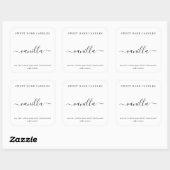 Aufkleber für das personalisierte Etikett (Blatt)