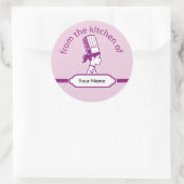 Aufkleber für das personalisierte Küchensiegel (Tasche)