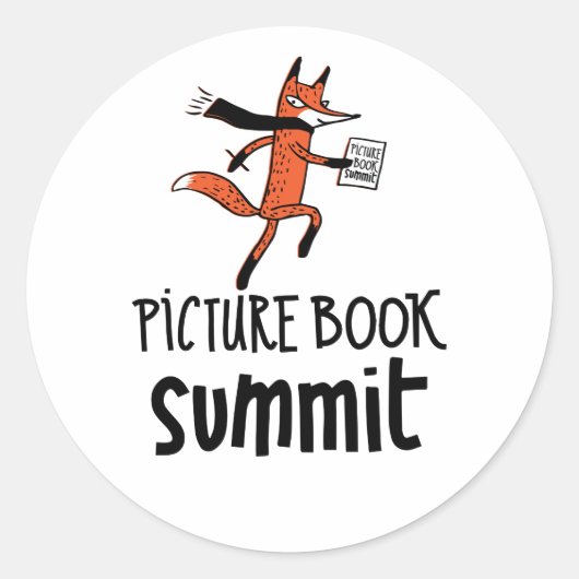 Aufkleber für das Picture Book Summit (Vorderseite)