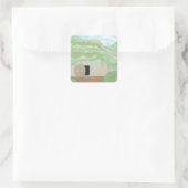 Aufkleber für das Quadrat (Tasche)