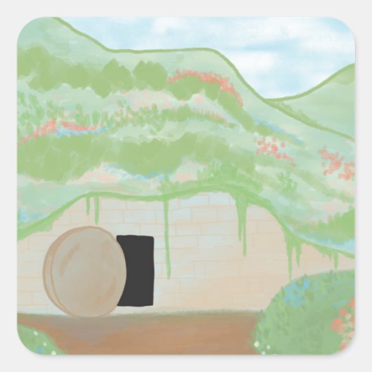 Aufkleber für das Quadrat (Vorderseite)