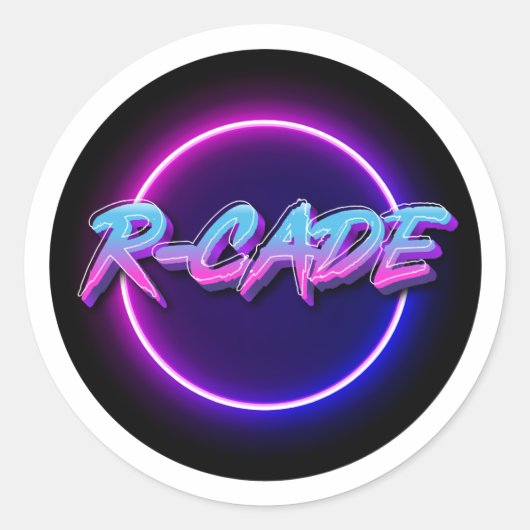 Aufkleber für das R-Cade-Logo (Vorderseite)