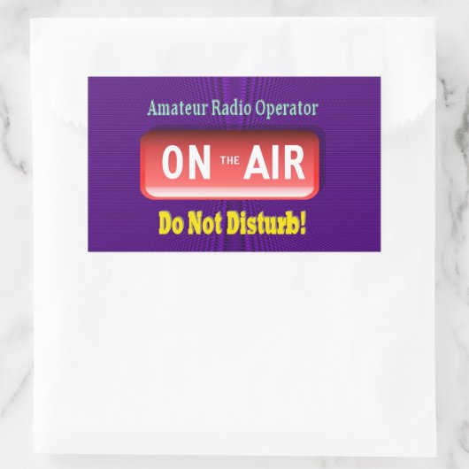 Aufkleber für das Rechteck (Tasche)