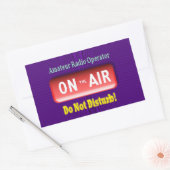 Aufkleber für das Rechteck (Umschlag)