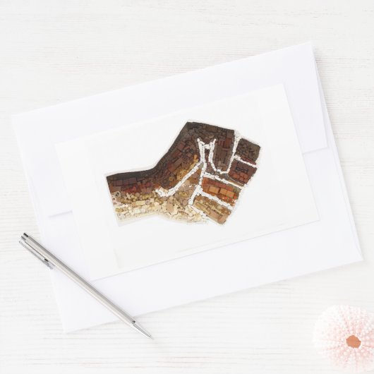 Aufkleber für das Rechteck (Umschlag)