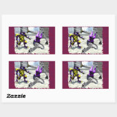 Aufkleber für das Rechteck (Blatt)