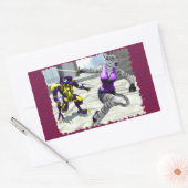 Aufkleber für das Rechteck (Umschlag)