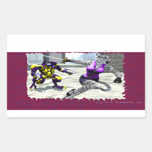 Aufkleber für das Rechteck