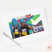 Aufkleber für das Rechteck (Umschlag)