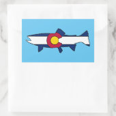 Aufkleber für das Rechteck der Forelle (Tasche)