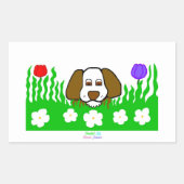 Aufkleber für das Rechteck "Pup N Play" (Vorderseite)