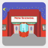 Aufkleber für das Retro-Kino (Vorderseite)