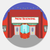 Aufkleber für das Retro-Kino (Vorderseite)