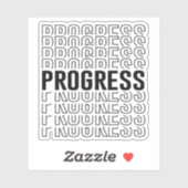 Aufkleber für das Retro-Progress-Muster (Blatt)