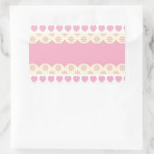 Aufkleber für das rosa Herz (Tasche)
