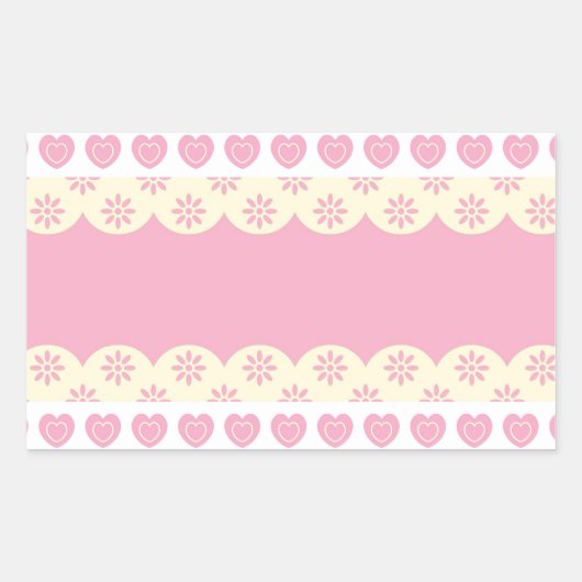 Aufkleber für das rosa Herz (Vorderseite)