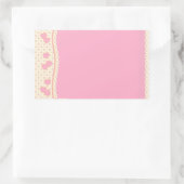 Aufkleber für das rosa Herz (Tasche)