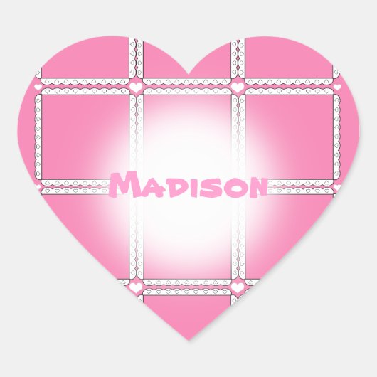Aufkleber für das rosa Herz (Vorderseite)