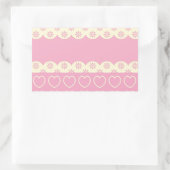 Aufkleber für das rosa Herz (Tasche)