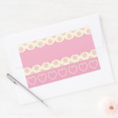 Aufkleber für das rosa Herz (Umschlag)