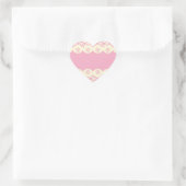 Aufkleber für das rosa Herz (Tasche)
