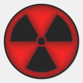 Aufkleber für das Rotstrahlsymbol