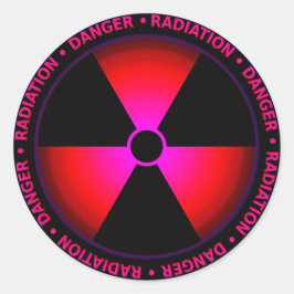 Aufkleber für das Rotstrahlsymbol