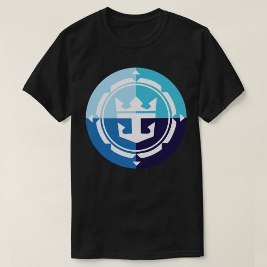 Aufkleber für das Royal Caribbean Logo T-Shirt (Design vorne)