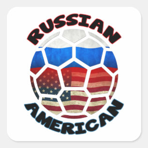 Aufkleber für das russische American Soccer Ball
